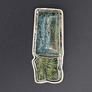 Vintage Amy Kahn Russell Pin/Pendant AKR silver
